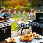 Gas and charcoal grill combo options