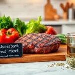 How much cholesterol is in red meat?
