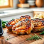 Internal temperature of pork chops for perfect cooking