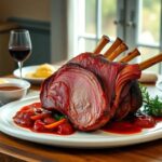 Rack of Pork & Cranberry Brown Butter Sauce Recipe