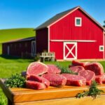 Red barn meat quality and freshness