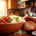 Red beans and rice with meat recipe