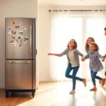 Refrigerator with wheels options for easy mobility