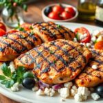 Seasoning Greek chicken for a flavorful dish