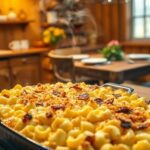 Smoked baked mac and cheese