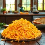 Smoked cheddar cheese shredded