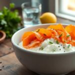Smoked salmon cottage cheese bowl recipe