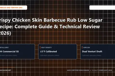 Technical benchmark and review guide for Crispy Chicken Skin Barbecue Rub Low Sugar Recipe: Complete Guide & Technical Review (2026)
