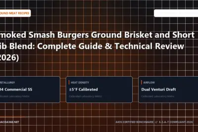 Technical benchmark and review guide for Smoked Smash Burgers Ground Brisket and Short Rib Blend: Complete Guide & Technical Review (2026)