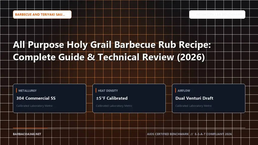 Technical benchmark and review guide for All Purpose Holy Grail Barbecue Rub Recipe: Complete Guide & Technical Review (2026)