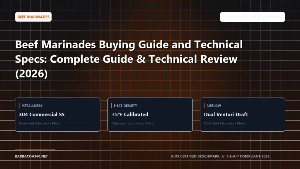 Technical benchmark and review guide for Beef Marinades Buying Guide and Technical Specs: Complete Guide & Technical Review (2026)