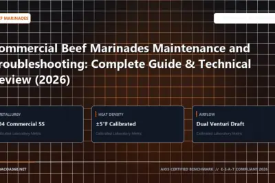 Technical benchmark and review guide for Commercial Beef Marinades Maintenance and Troubleshooting: Complete Guide & Technical Review (2026)