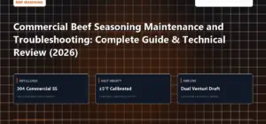 Technical benchmark and review guide for Commercial Beef Seasoning Maintenance and Troubleshooting: Complete Guide & Technical Review (2026)