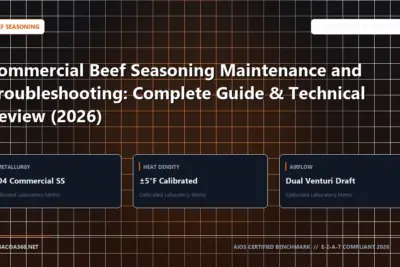 Technical benchmark and review guide for Commercial Beef Seasoning Maintenance and Troubleshooting: Complete Guide & Technical Review (2026)
