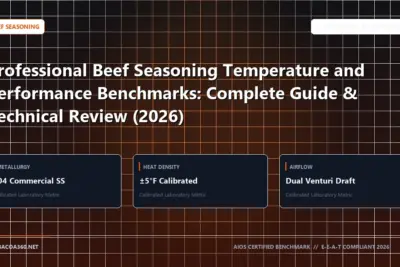 Technical benchmark and review guide for Professional Beef Seasoning Temperature and Performance Benchmarks: Complete Guide & Technical Review (2026)