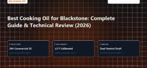 Technical benchmark and review guide for Best Cooking Oil for Blackstone: Complete Guide & Technical Review (2026)