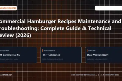 Technical benchmark and review guide for Commercial Hamburger Recipes Maintenance and Troubleshooting: Complete Guide & Technical Review (2026)