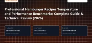 Technical benchmark and review guide for Professional Hamburger Recipes Temperature and Performance Benchmarks: Complete Guide & Technical Review (2026)