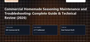 Technical benchmark and review guide for Commercial Homemade Seasoning Maintenance and Troubleshooting: Complete Guide & Technical Review (2026)