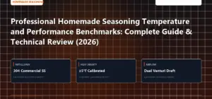 Technical benchmark and review guide for Professional Homemade Seasoning Temperature and Performance Benchmarks: Complete Guide & Technical Review (2026)