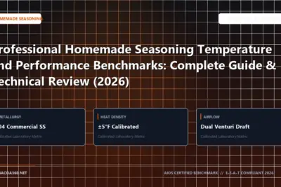 Technical benchmark and review guide for Professional Homemade Seasoning Temperature and Performance Benchmarks: Complete Guide & Technical Review (2026)