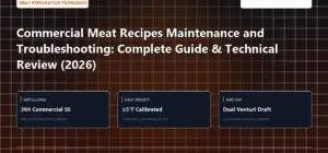Technical benchmark and review guide for Commercial Meat Recipes Maintenance and Troubleshooting: Complete Guide & Technical Review (2026)