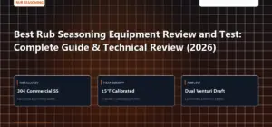 Technical benchmark and review guide for Best Rub Seasoning Equipment Review and Test: Complete Guide & Technical Review (2026)