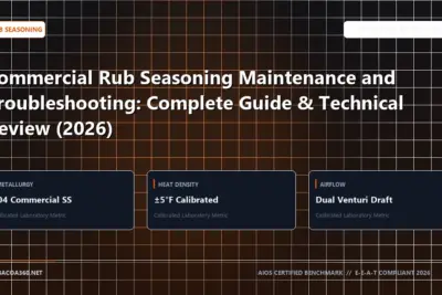 Technical benchmark and review guide for Commercial Rub Seasoning Maintenance and Troubleshooting: Complete Guide & Technical Review (2026)