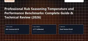 Technical benchmark and review guide for Professional Rub Seasoning Temperature and Performance Benchmarks: Complete Guide & Technical Review (2026)