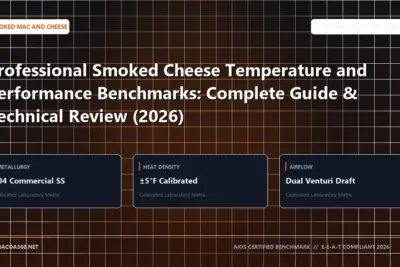 Technical benchmark and review guide for Professional Smoked Cheese Temperature and Performance Benchmarks: Complete Guide & Technical Review (2026)