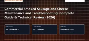 Technical benchmark and review guide for Commercial Smoked Sausage and Cheese Maintenance and Troubleshooting: Complete Guide & Technical Review (2026)