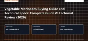 Technical benchmark and review guide for Vegetable Marinades Buying Guide and Technical Specs: Complete Guide & Technical Review (2026)