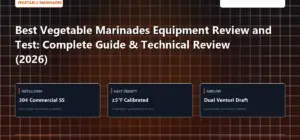 Technical benchmark and review guide for Best Vegetable Marinades Equipment Review and Test: Complete Guide & Technical Review (2026)