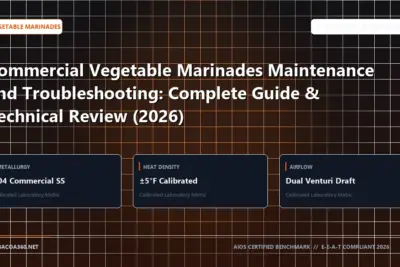 Technical benchmark and review guide for Commercial Vegetable Marinades Maintenance and Troubleshooting: Complete Guide & Technical Review (2026)