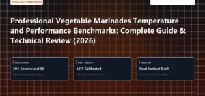 Technical benchmark and review guide for Professional Vegetable Marinades Temperature and Performance Benchmarks: Complete Guide & Technical Review (2026)