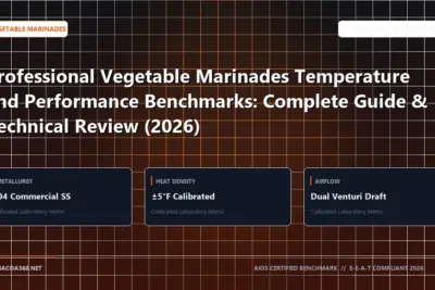 Technical benchmark and review guide for Professional Vegetable Marinades Temperature and Performance Benchmarks: Complete Guide & Technical Review (2026)