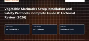 Technical benchmark and review guide for Vegetable Marinades Setup Installation and Safety Protocols: Complete Guide & Technical Review (2026)