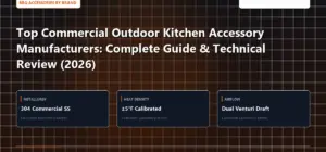 Technical benchmark and review guide for Top Commercial Outdoor Kitchen Accessory Manufacturers: Complete Guide & Technical Review (2026)