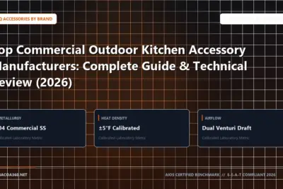Technical benchmark and review guide for Top Commercial Outdoor Kitchen Accessory Manufacturers: Complete Guide & Technical Review (2026)