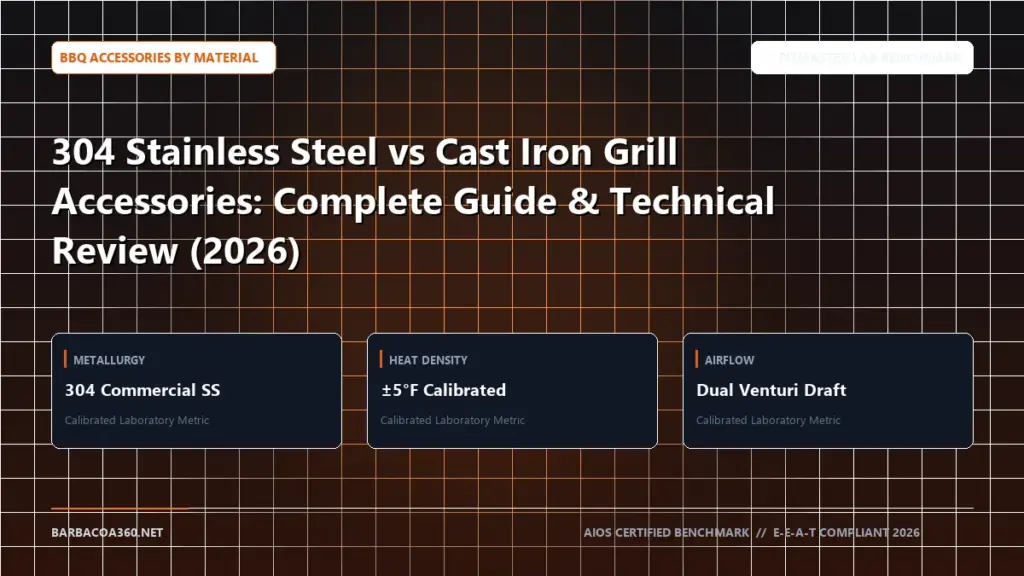 Technical benchmark and review guide for 304 Stainless Steel vs Cast Iron Grill Accessories: Complete Guide & Technical Review (2026)