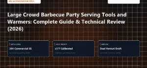 Technical benchmark and review guide for Large Crowd Barbecue Party Serving Tools and Warmers: Complete Guide & Technical Review (2026)