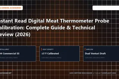 Technical benchmark and review guide for Instant Read Digital Meat Thermometer Probe Calibration: Complete Guide & Technical Review (2026)