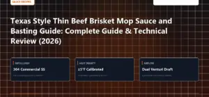 Technical benchmark and review guide for Texas Style Thin Beef Brisket Mop Sauce and Basting Guide: Complete Guide & Technical Review (2026)