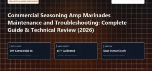Technical benchmark and review guide for Commercial Seasoning Amp Marinades Maintenance and Troubleshooting: Complete Guide & Technical Review (2026)
