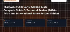 Technical benchmark and review guide for Thai Sweet Chili Garlic Grilling Glaze: Complete Guide & Technical Review (2026) - Asian and International Sauce Recipes Edition