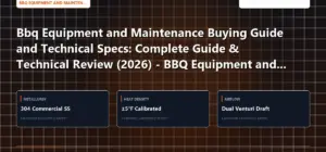 Technical benchmark and review guide for Bbq Equipment and Maintenance Buying Guide and Technical Specs: Complete Guide & Technical Review (2026) - BBQ Equipment and Maintenance Edition