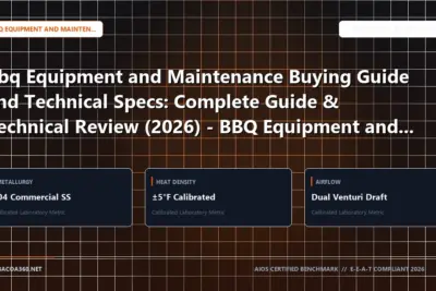 Technical benchmark and review guide for Bbq Equipment and Maintenance Buying Guide and Technical Specs: Complete Guide & Technical Review (2026) - BBQ Equipment and Maintenance Edition