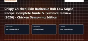 Technical benchmark and review guide for Crispy Chicken Skin Barbecue Rub Low Sugar Recipe: Complete Guide & Technical Review (2026) - Chicken Seasoning Edition