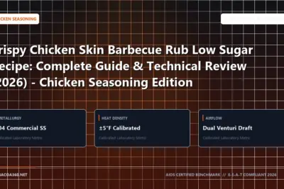 Technical benchmark and review guide for Crispy Chicken Skin Barbecue Rub Low Sugar Recipe: Complete Guide & Technical Review (2026) - Chicken Seasoning Edition