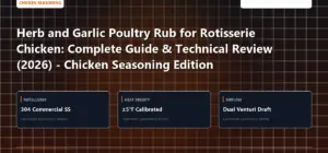 Technical benchmark and review guide for Herb and Garlic Poultry Rub for Rotisserie Chicken: Complete Guide & Technical Review (2026) - Chicken Seasoning Edition